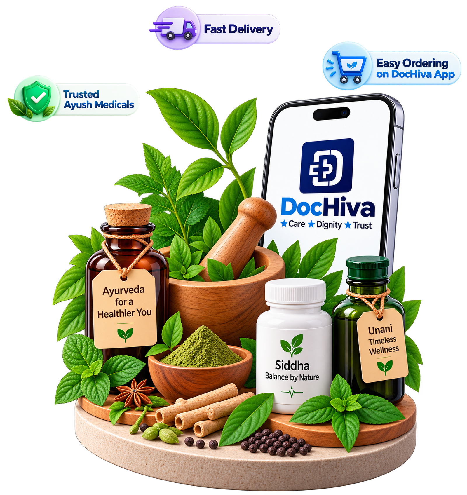 AYUSH medicines on Dochiva